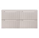 Lomadox Waschtischunterschrank NEWPORT-56-CASHMERE Beige Grifflos Softclose Bild 2
