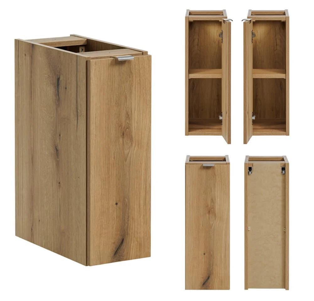 Lomadox Waschtischunterschrank NEWPORT-56-CASHMERE Beige/Eiche Softclose - Bild 5
