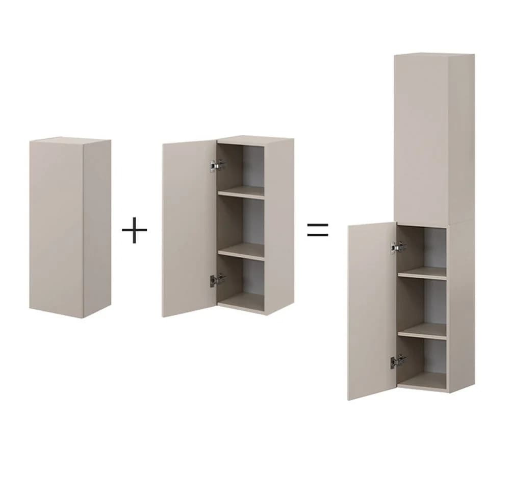 Lomadox Hochschrank DURANGO-56 Badschrank Wandhängend Kaschmir - Bild 2