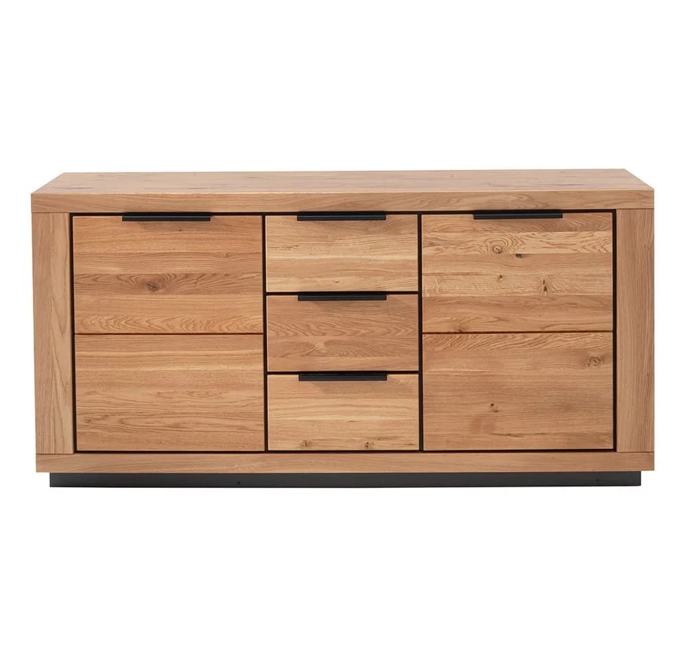 Lomadox Sideboard GIUSTINO-06 Wildeiche massiv geölt mit Schubladen - Bild 3