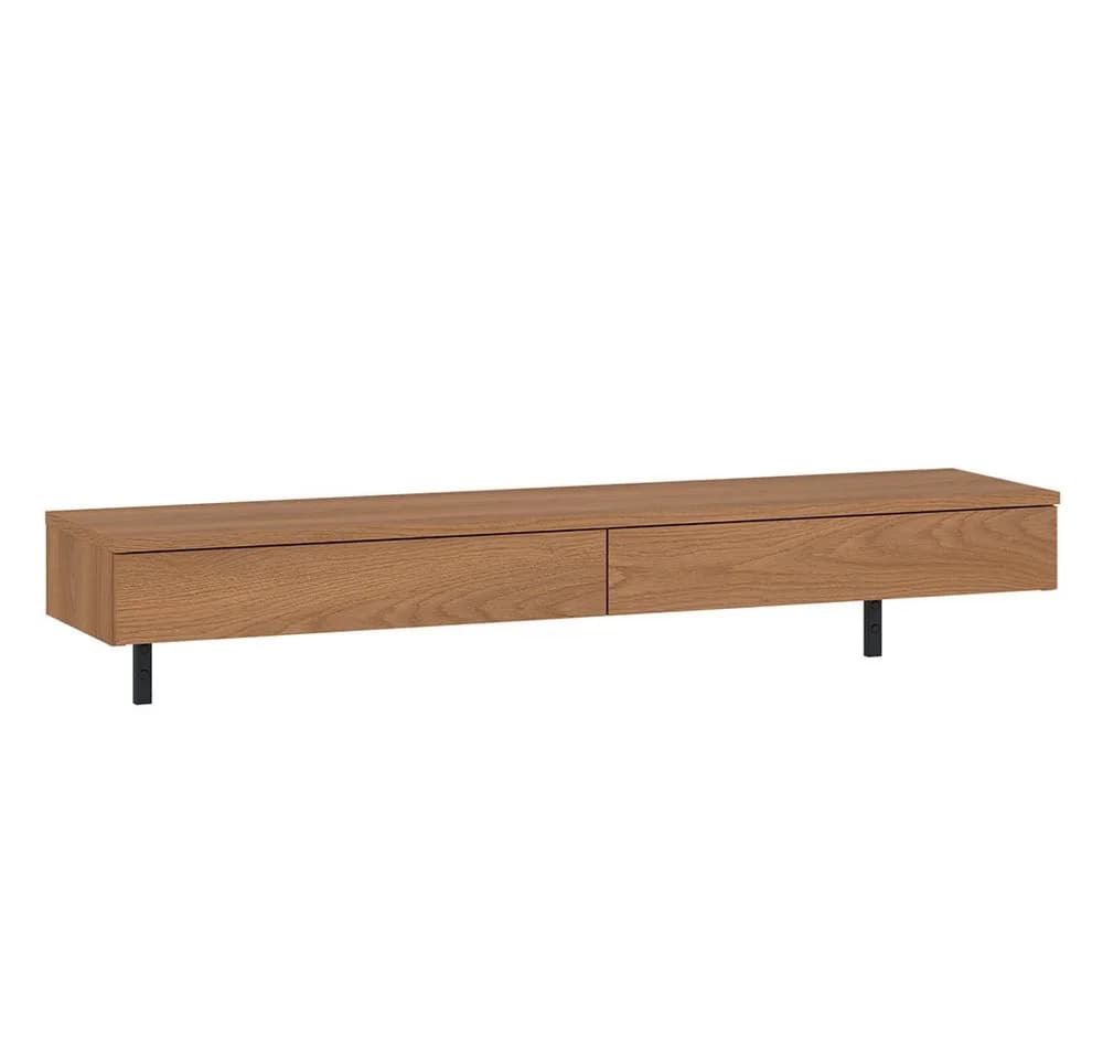 Lomadox Wandhängender Schreibtisch FIER-129 Eiche Grifflos - Bild 2