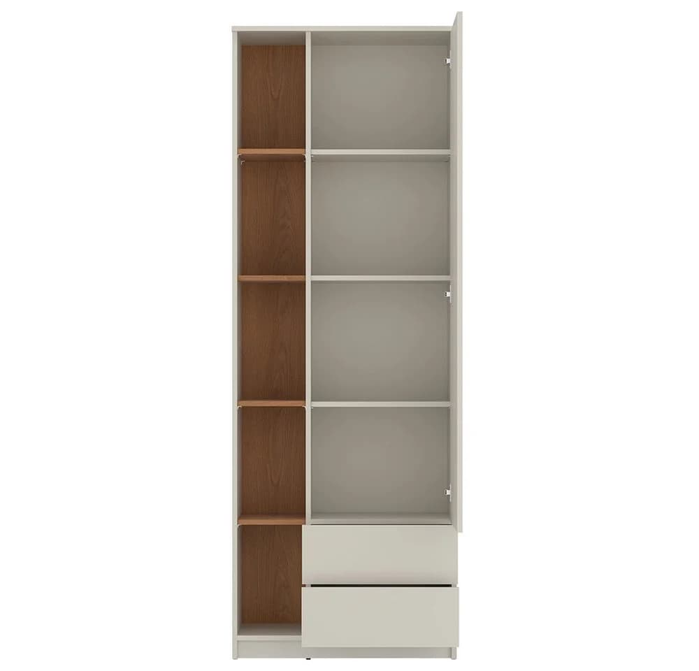 Lomadox Kleiderschrank FIER-129 Kaschmir Eiche 1 Tür 2 Schubladen - Bild 3