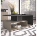 Lomadox Couchtisch SELCE-83 Anthrazit Beige 100 cm Bild 1