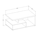 Lomadox Couchtisch SELCE-83 Anthrazit Beige 100 cm Bild 5