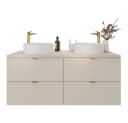 Lomadox Waschtisch DURANGO-56 Doppelwaschtisch 120 cm Keramikwaschbecken Kaschmir 4 Schubladen Bild 2