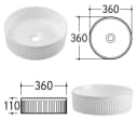 Lomadox Waschtisch DURANGO-56 Doppelwaschtisch 120 cm Keramikwaschbecken Kaschmir 4 Schubladen Bild 3