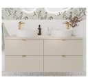Lomadox Waschtisch DURANGO-56 Doppelwaschtisch 120 cm Keramikwaschbecken Kaschmir 4 Schubladen Bild 4