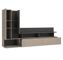 Lomadox Wohnzimmer-Set SELCE-83 4-teilig Beige Anthrazit Modern Bild 3
