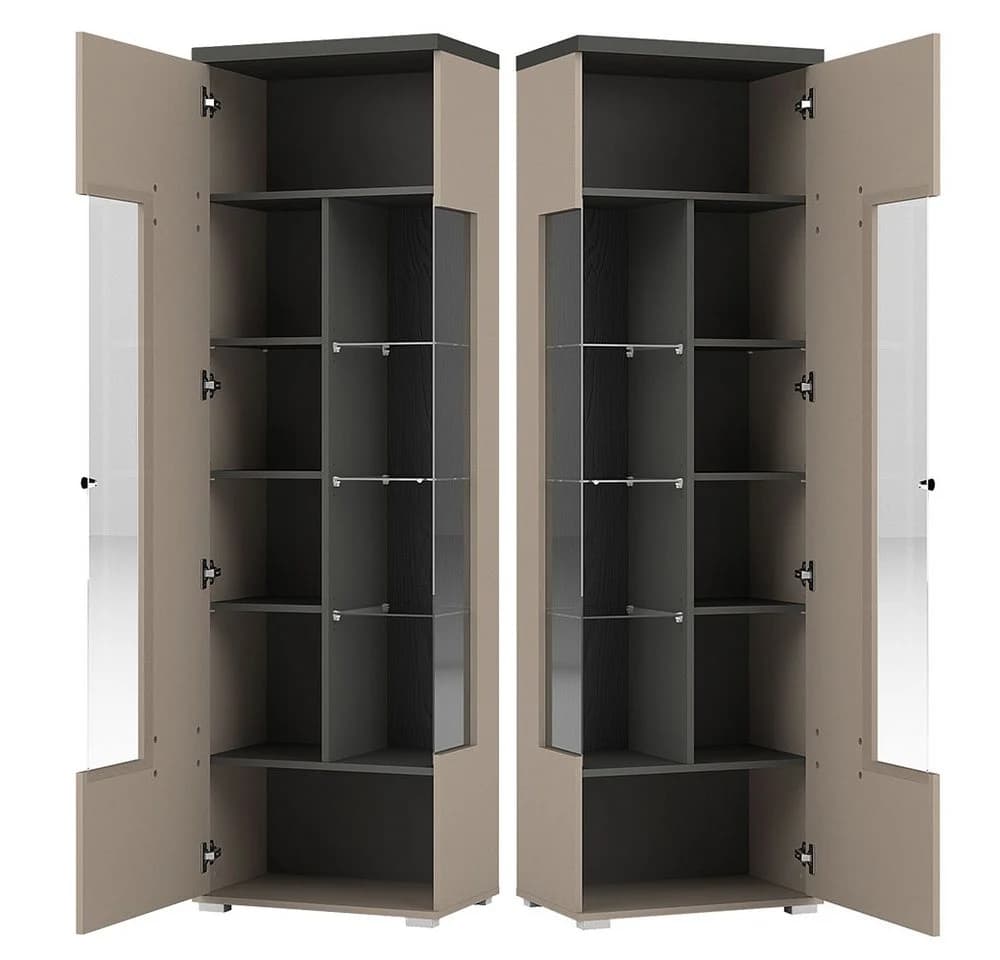 Lomadox Wohnzimmer-Set SELCE-83 4-teilig Beige Anthrazit Modern - Bild 5
