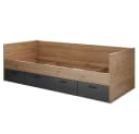 Lomadox Jugendbett LESINA-78 Kojenbett Eiche Graphit 3 Schubladen Bild 2