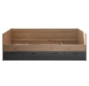 Lomadox Jugendbett LESINA-78 Kojenbett Eiche Graphit 3 Schubladen Bild 3