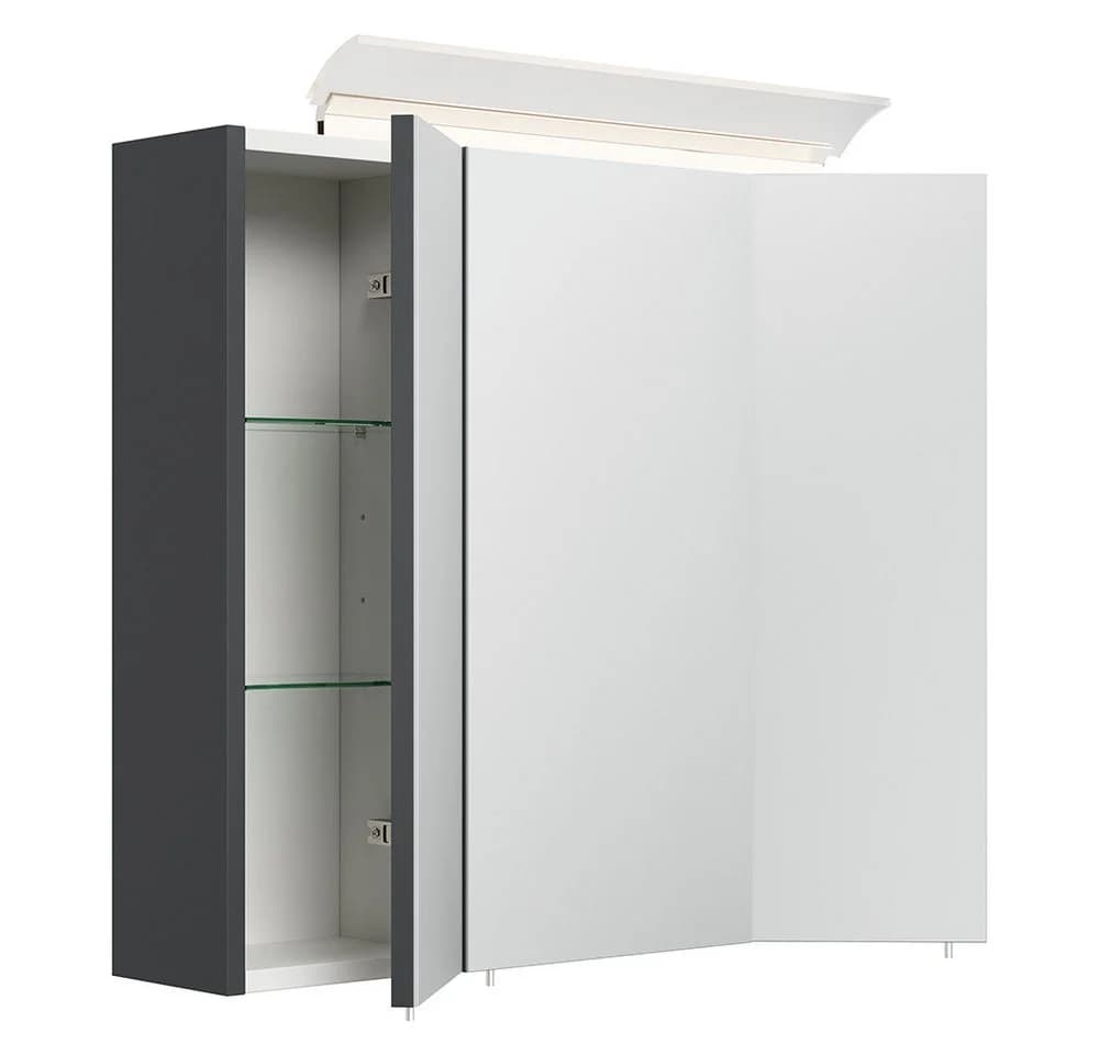 Lomadox Badmöbel-Set HARLINGEN-02, 70 cm Waschtisch mit LED Spiegelschrank - Bild 5