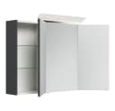 Lomadox Badmöbel-Set HARLINGEN-02 100cm LED Spiegelschrank Grau Bild 4