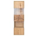 Lomadox Hängevitrine TIVAT-163 Eiche massiv geölt mit LED Bild 3