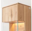 Lomadox Hängevitrine TIVAT-163 Eiche massiv geölt mit LED Bild 5