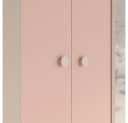 Lomadox Eckschrank MODICA-131 Sandbeige Rosa 2-türig Bild 1