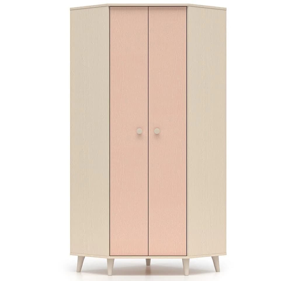 Lomadox Eckschrank MODICA-131 Sandbeige Rosa 2-türig - Bild 2