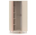 Lomadox Eckschrank MODICA-131 Sandbeige Rosa 2-türig Bild 4