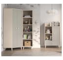 Lomadox Bücherregal MODICA-131 Sandbeige 8 Fächer 50cm Bild 3