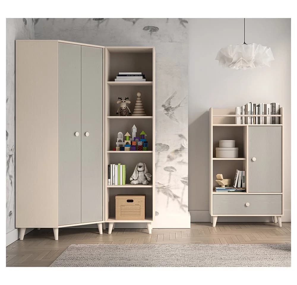 Lomadox Bücherregal MODICA-131 Sandbeige 8 Fächer 50cm - Bild 3