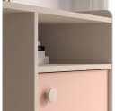 Lomadox Schreibtisch MODICA-131 Beige/Rosa Softclose Bild 1