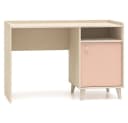 Lomadox Schreibtisch MODICA-131 Beige/Rosa Softclose Bild 2