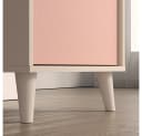 Lomadox Schreibtisch MODICA-131 Beige/Rosa Softclose Bild 3