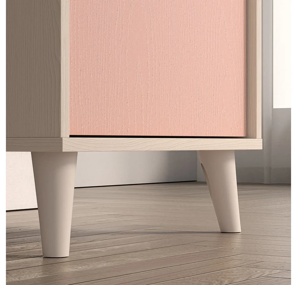 Lomadox Schreibtisch MODICA-131 Beige/Rosa Softclose - Bild 3