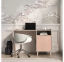 Lomadox Schreibtisch MODICA-131 Beige/Rosa Softclose Bild 5