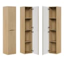 Lomadox Hochschrank NARPIO-56 Eiche Modern Grifflos Bild 2