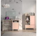 Lomadox Jugendzimmer-Set MODICA-131 Schreibtisch Regal Sandbeige Rosa Softclose Bild 2