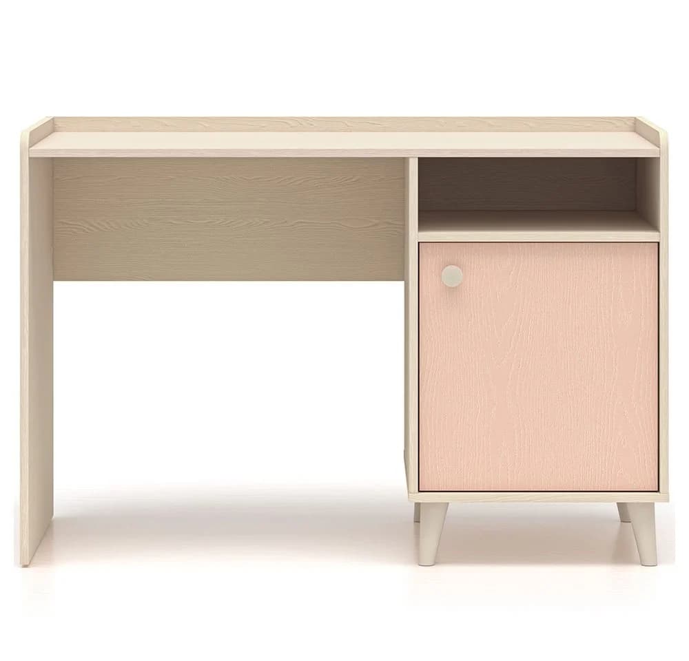 Lomadox Jugendzimmer-Set MODICA-131 Schreibtisch Regal Sandbeige Rosa Softclose - Bild 5