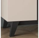 Lomadox Schlafzimmer-Set FRIONA-131 Kleiderschrank & Nachtkommode Schwarz Bild 5