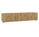 Lomadox Lowboard KEMPTEN-132 Artisan Eiche 6-türig Rillenfront Bild 5