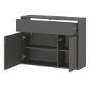 Lomadox Garderoben-Set ALLOA-01 Graphit Spiegel Schuhschrank Bild 5