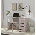 Lomadox Schreibtisch 120cm breit Kaschmir mit 4 Schubladen Bild 1