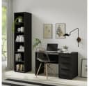 Lomadox Schreibtisch 120 cm breit Schwarz Matt 4 Schubladen Bild 4