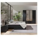 Lomadox Bett MOLLERUSA-132 160x200 cm Schwarz Matt Bild 3
