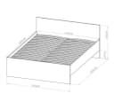 Lomadox Bett MOLLERUSA-132 160x200 cm Schwarz Matt Bild 4