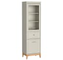 Lomadox Vitrine WILNA-161 Kaschmir mit Massivholzfüßen Bild 2