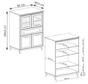 Lomadox Wohnwand WILNA-161 Kaschmir 2-tlg. mit Softclose Bild 5