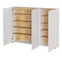 Lomadox Schuhschrank LAPUA-01 Kaschmir Eiche 3-türig Bild 1