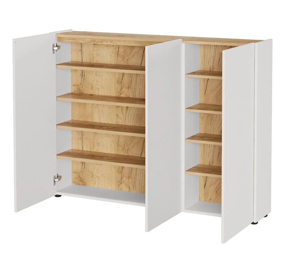 Lomadox Schuhschrank LAPUA-01 Kaschmir Eiche 3-türig - Bild 1