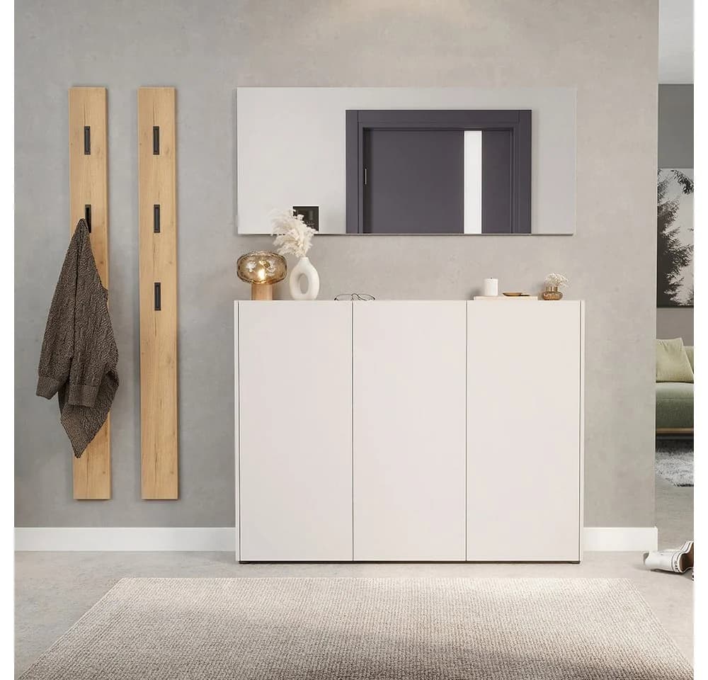 Lomadox Schuhschrank LAPUA-01 Kaschmir Eiche 3-türig - Bild 5