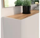 Lomadox Schuhschrank LAPUA-01 Kaschmir und Eiche 3-türig Bild 3