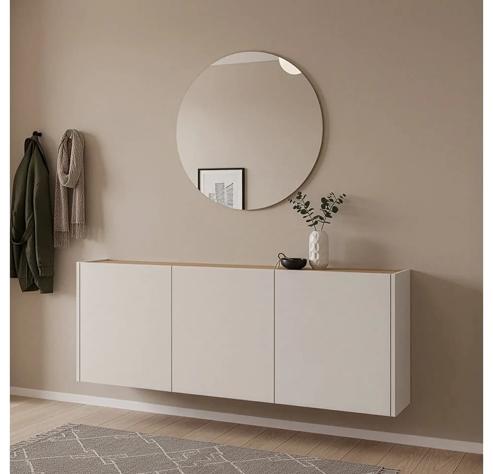 Lomadox Garderoben-Set LAPUA-01 Kaschmir und Eiche - Bild 2