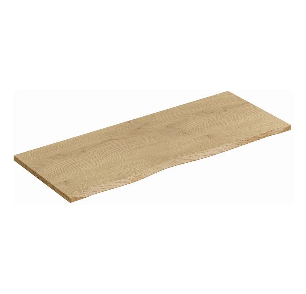 Lomadox Waschtischplatte 120 cm Eiche Baumkante - Bild 2