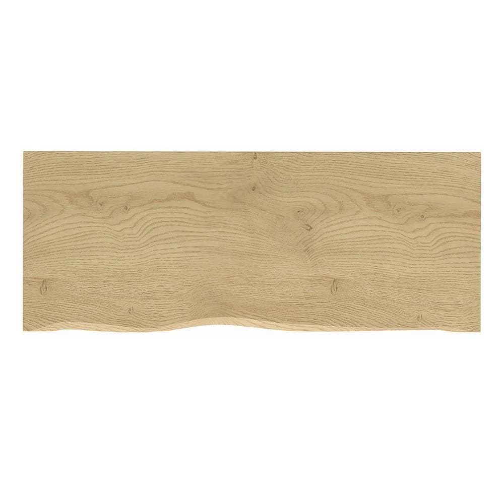 Lomadox Waschtischplatte 120 cm Eiche Baumkante - Bild 3