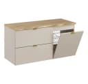 Lomadox Waschbeckenschrank DURANGO-56 100 cm Baumkantenoptik Bild 2