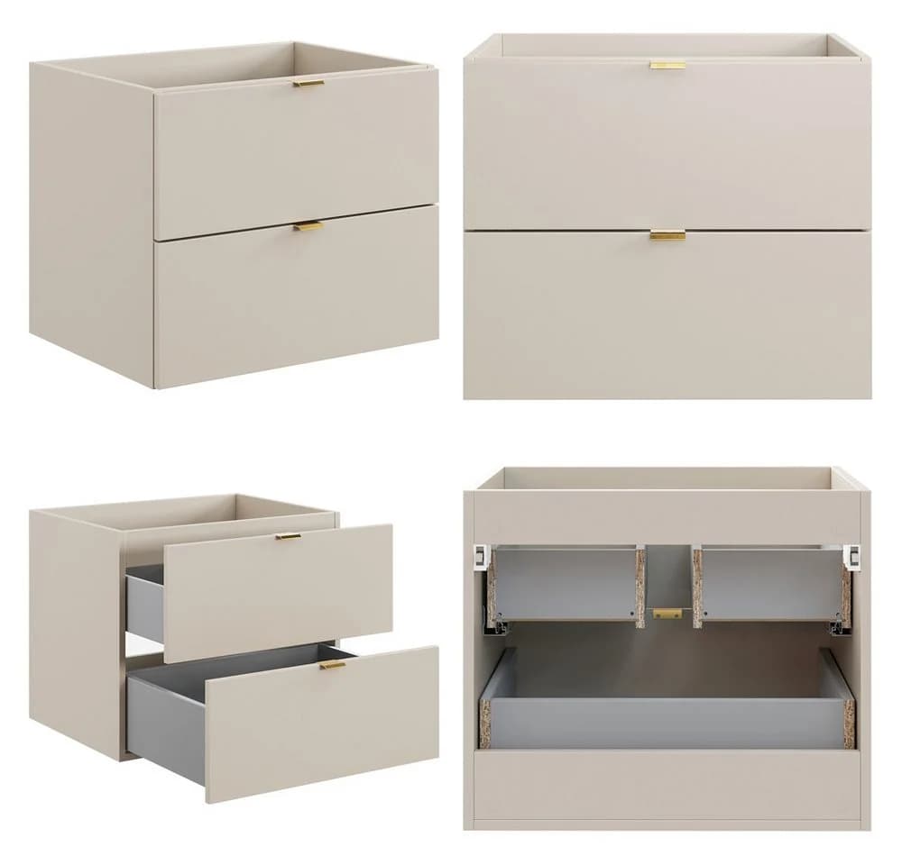 Lomadox Waschbeckenschrank DURANGO-56 100 cm Baumkantenoptik - Bild 5